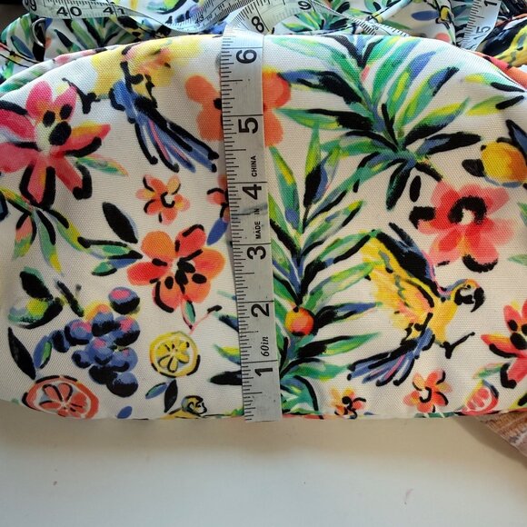 Kipling Backpack Womens Floral Multi-Color Canvas Adjustable Straps Jungle Monke - Picture 4 of 16